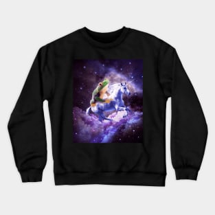 Frog Riding Unicorn Crewneck Sweatshirt